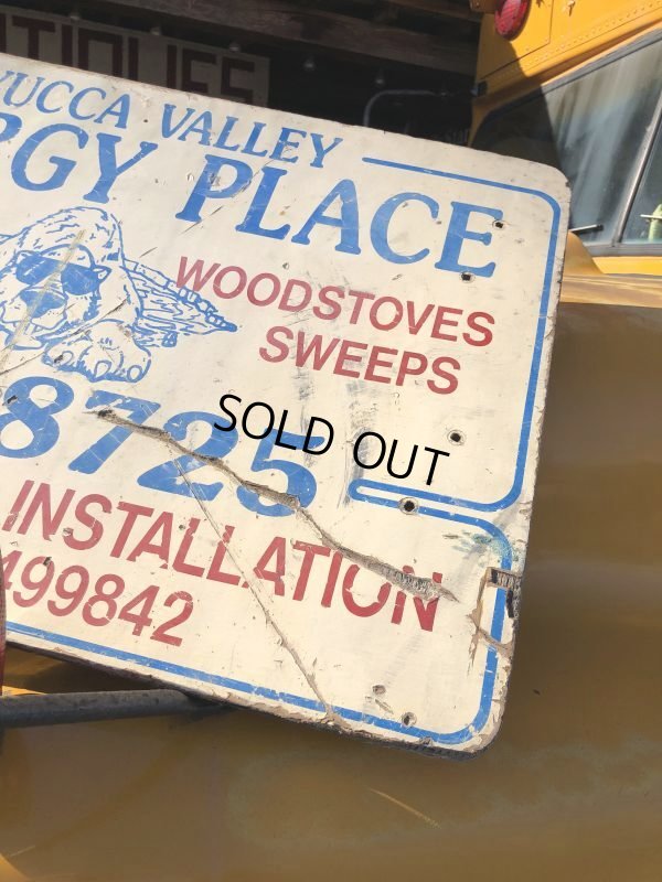 画像6: Vintage Advertising YUCCA VALLE ENERGY PLACE Store Display Wood Sign (M499)