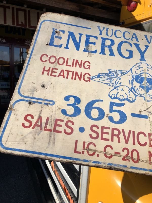 画像3: Vintage Advertising YUCCA VALLE ENERGY PLACE Store Display Wood Sign (M499)