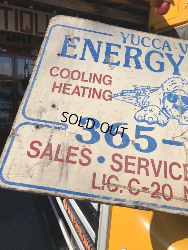画像2: Vintage Advertising YUCCA VALLE ENERGY PLACE Store Display Wood Sign (M499)