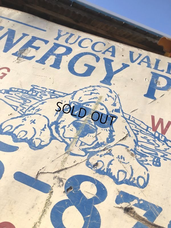 画像5: Vintage Advertising YUCCA VALLE ENERGY PLACE Store Display Wood Sign (M499)
