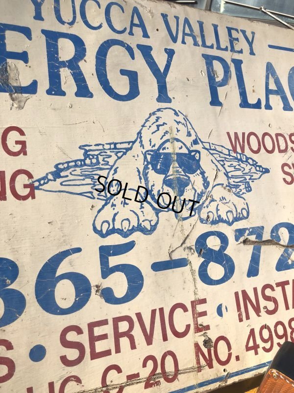画像4: Vintage Advertising YUCCA VALLE ENERGY PLACE Store Display Wood Sign (M499)