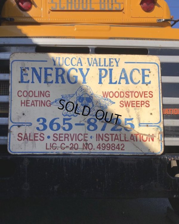 画像1: Vintage Advertising YUCCA VALLE ENERGY PLACE Store Display Wood Sign (M499)