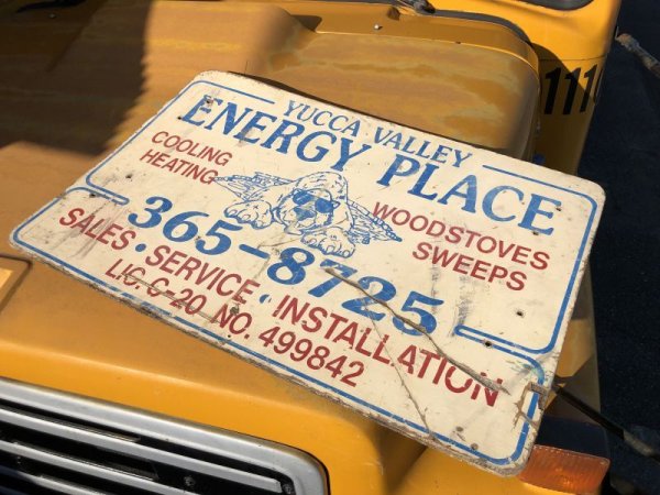 画像2: Vintage Advertising YUCCA VALLE ENERGY PLACE Store Display Wood Sign (M499)