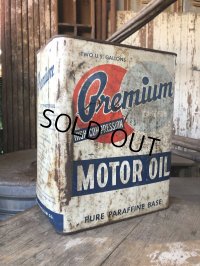 Vintage Premium Motor Oil Can 2GL (M508)