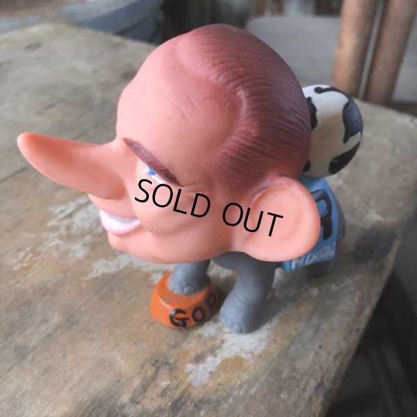 画像7: 60s Vintage Richard Nixon GOP Republican Elephant Vinyl Doll (M509)