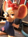 画像1: 70s Vintage Mouse Coin Bank Hillbilly Boy (M507) (1)