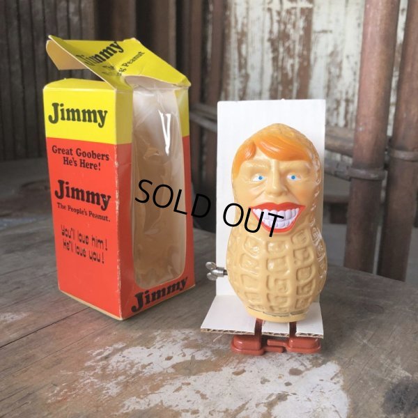 画像1: 70s Vintage Jimmy Carter Peanut wind Up Toy W/Box (M510)