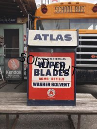 50s Vintage Atlas Wiper Blade Service Cabinet (M517)