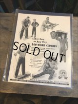 Vintage Lee Magazine Original Ad (M511)