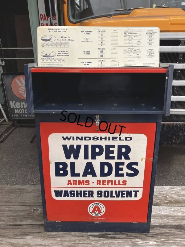 画像9: 50s Vintage Atlas Wiper Blade Service Cabinet (M517)