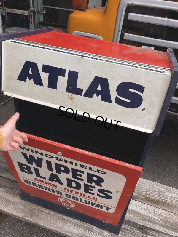 画像3: 50s Vintage Atlas Wiper Blade Service Cabinet (M517)
