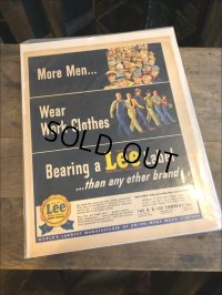 Vintage Lee Magazine Original Ad (M510)