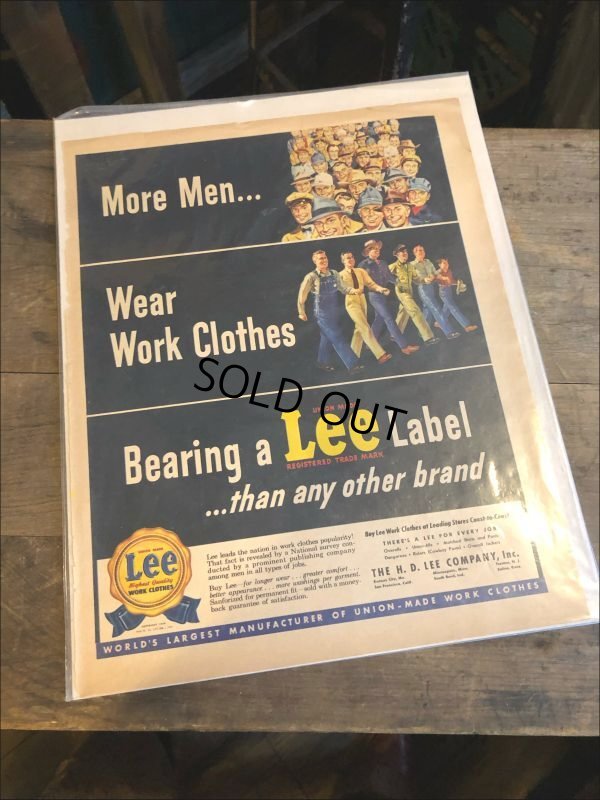 画像1: Vintage Lee Magazine Original Ad (M510)