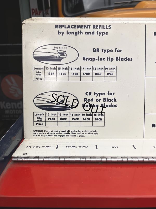 画像11: 50s Vintage Atlas Wiper Blade Service Cabinet (M517)