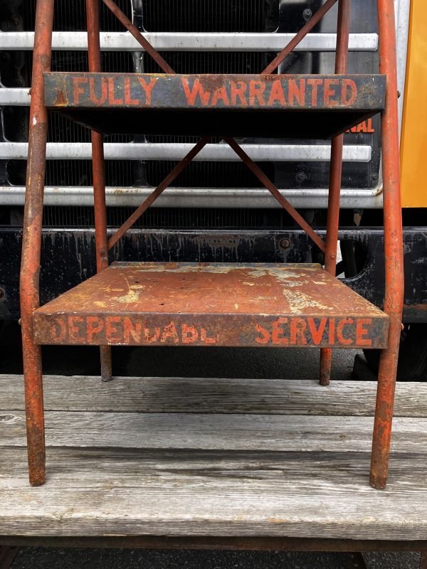 画像11: 50s Vintage Gulf Oil Batteries Service Station Store Display Rack (M518)
