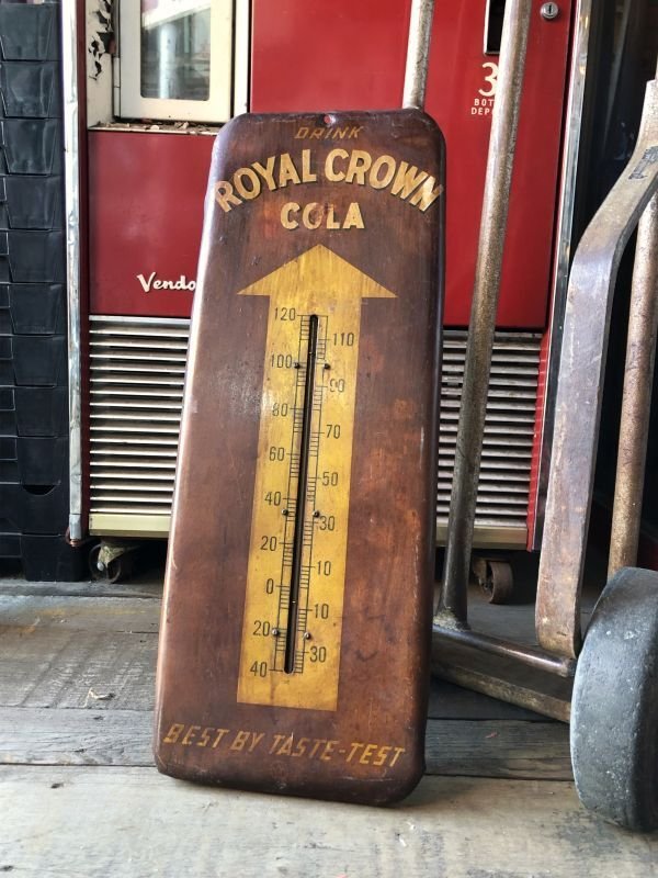 画像1: 50s Donasco Advertising Royal Crown Cola Best by Taste-Test Thermometer Store Display Sign (M519)