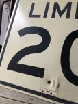 画像2: Vintage Road Sign SPEED LIMIT 20 (M520) (2)