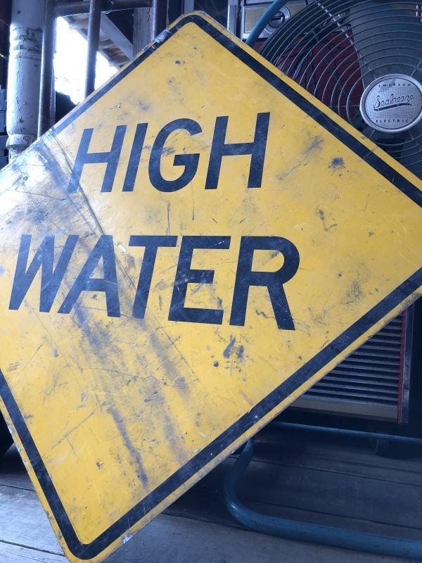 画像3: Vintage Traffic Road Sign High Water (M538)