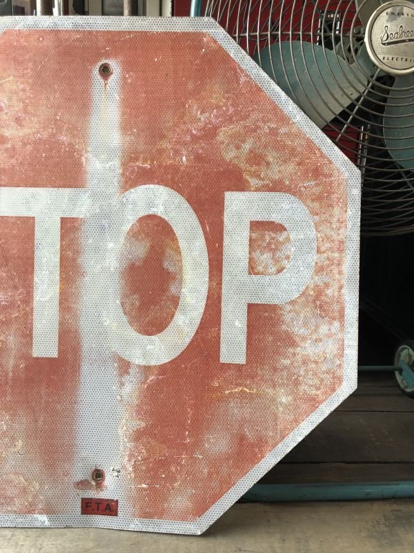 画像4: Vintage Road Sign STOP (M532)