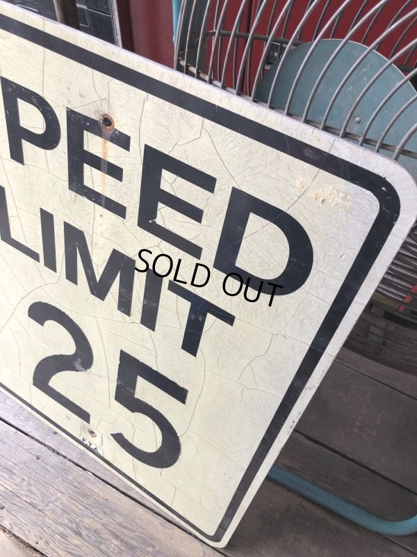 画像4: Vintage Road Sign SPEED LIMIT 25 (M521)