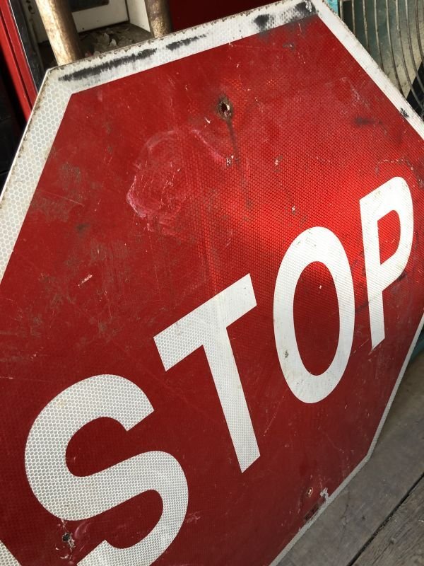 画像4: Vintage Road Sign STOP (M531)