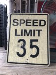 画像1: Vintage Road Sign SPEED LIMIT 35 (M523) (1)