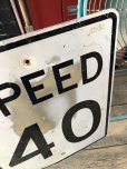 画像3: Vintage Road Sign SPEED LIMIT 40 (M524) (3)