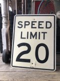 Vintage Road Sign SPEED LIMIT 20 (M520)