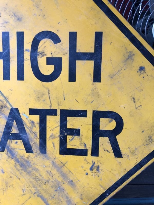 画像4: Vintage Traffic Road Sign High Water (M538)