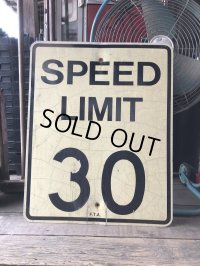 Vintage Road Sign SPEED LIMIT 30 (M522)