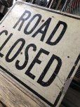 画像5: Vintage Road Sign ROAD CLOSED (M527)