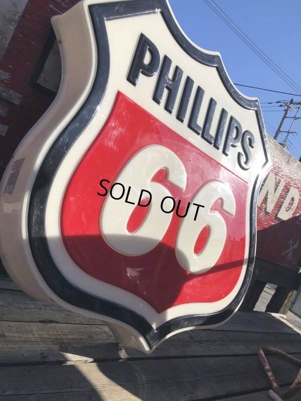 画像7: Vintage Original Phillips 66 Gas Station Lighted Sign HUGE (B539)