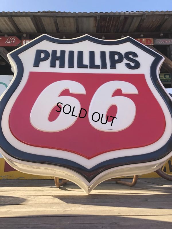 画像11: Vintage Original Phillips 66 Gas Station Lighted Sign HUGE (B539)