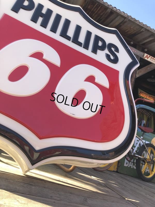 画像9: Vintage Original Phillips 66 Gas Station Lighted Sign HUGE (B539)