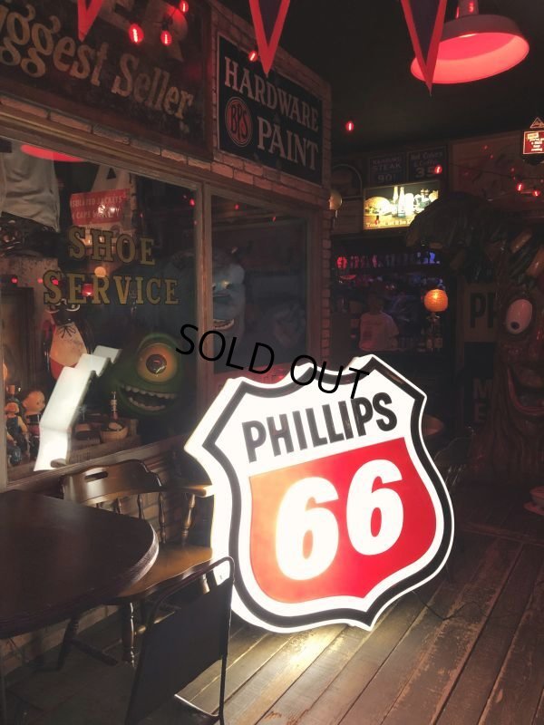 画像16: Vintage Original Phillips 66 Gas Station Lighted Sign HUGE (B539)