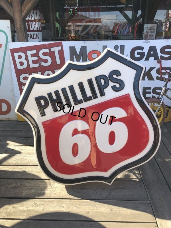 画像15: Vintage Original Phillips 66 Gas Station Lighted Sign HUGE (B539)