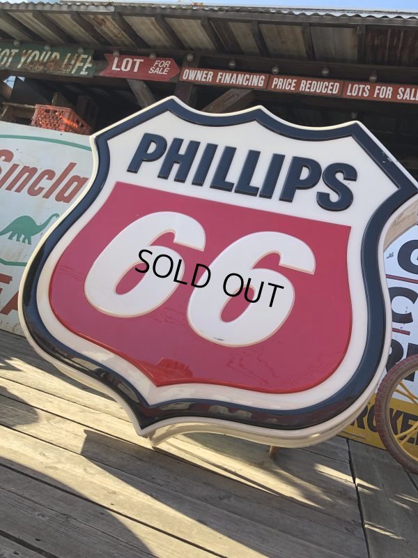 画像10: Vintage Original Phillips 66 Gas Station Lighted Sign HUGE (B539)