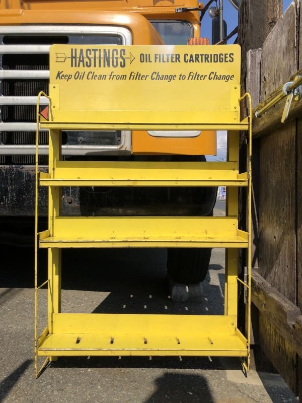 画像1: 60s Vintage Hastings Oil Filter Cartrides Advertising Store Display Rack (M540)