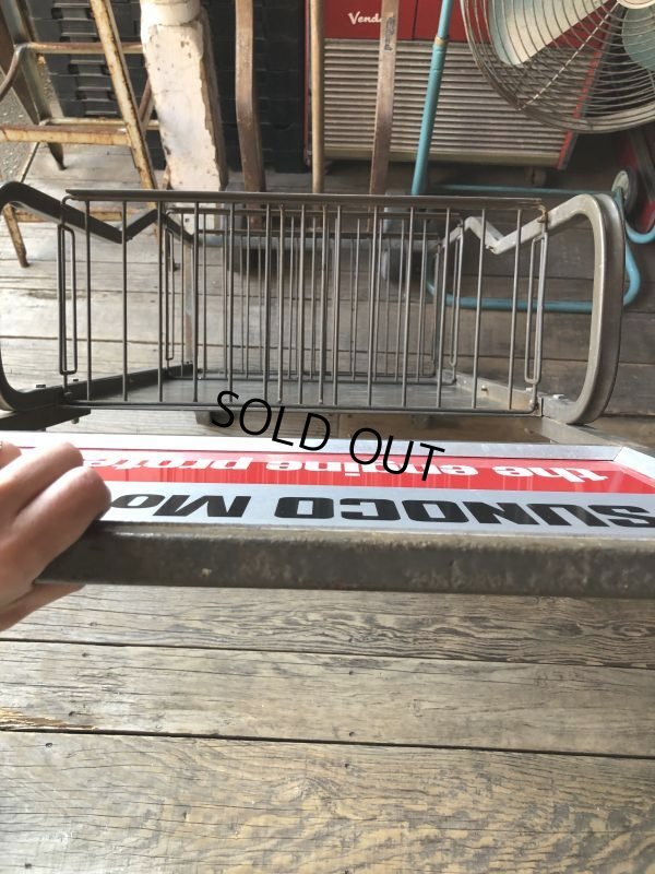 画像6: Vintage Sunoco Motor Oil Engine Protector Store Display Steel Rack (M541)