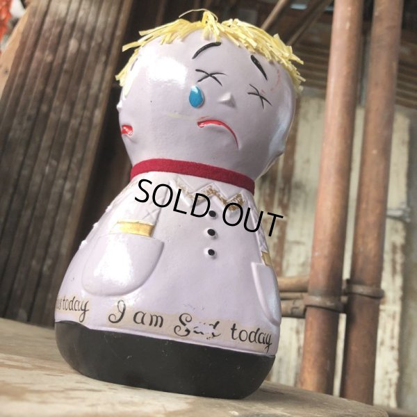 画像4: 60s Vintage Lego 4 Faces Moody Mary Coin Bank (M543)