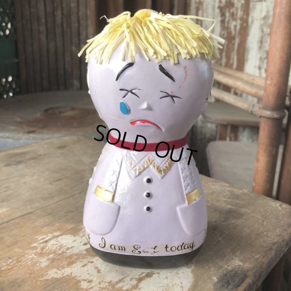 画像10: 60s Vintage Lego 4 Faces Moody Mary Coin Bank (M543)