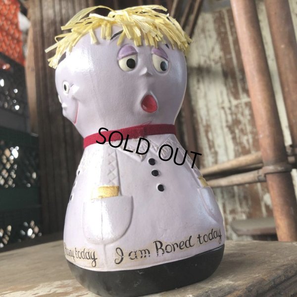 画像3: 60s Vintage Lego 4 Faces Moody Mary Coin Bank (M543)