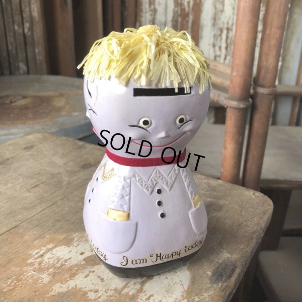 画像8: 60s Vintage Lego 4 Faces Moody Mary Coin Bank (M543)