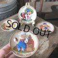 Vintage Disney 1933-1983 50th Anniversary Three Little Pigs Porcelain Plate Complate Set (M544)