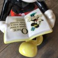 画像11: Vintage Disney Mickey Mouse Pie Eye Reading Book Ceramic Bookend Figurine (M545)