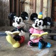 画像1: Vintage Disney Mickey Mouse Pie Eye Reading Book Ceramic Bookend Figurine (M545) (1)