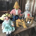 60s Vintage Wizard of Oz Plush Pillow Dolls Set (M546)