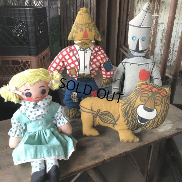 画像1: 60s Vintage Wizard of Oz Plush Pillow Dolls Set (M546)