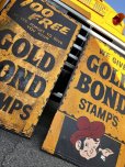 画像3: 【店舗引き取り限定】 Vintage GOLD BOND STAMPS Advertising Large Metal Store Display Sign SET (M547)