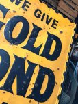 画像17: 【店舗引き取り限定】 Vintage GOLD BOND STAMPS Advertising Large Metal Store Display Sign SET (M547)